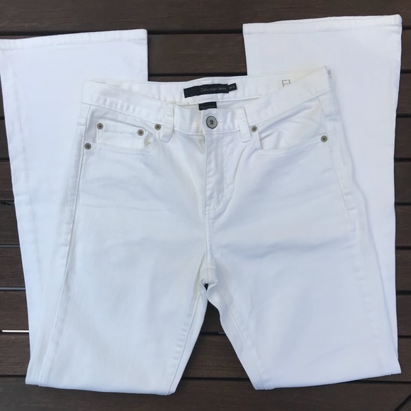 Calvin Klein Pants - Calvin Klein White Flare Jeans
